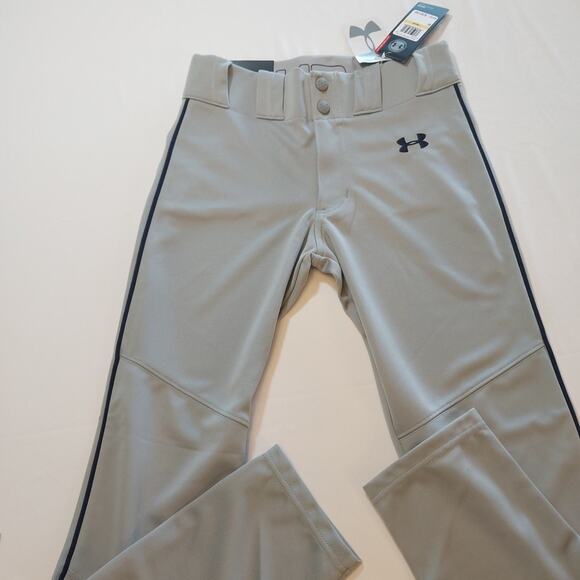Under Armour Softball Baseball Pants‎ Youth Size Medium YMD HeatGear Grey NWT - Picture 1 of 5